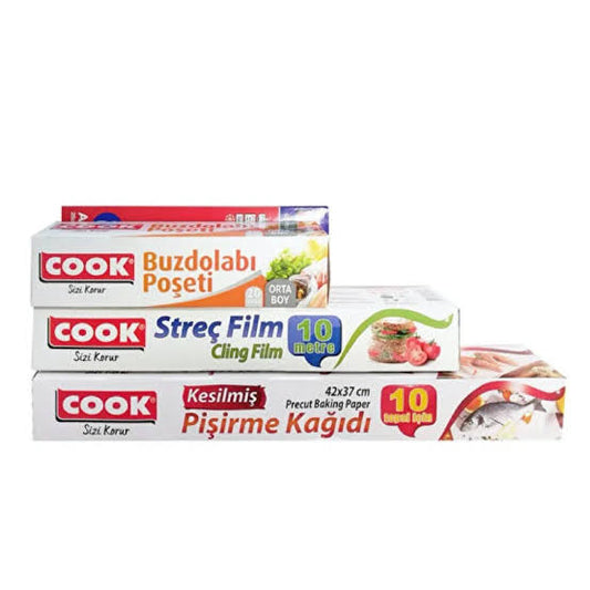 1 koli 4 lü Set Cook Avantaj Paket Fırın Torbası X14