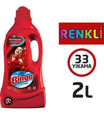 1 koli x6 adet Bingo Renkli Capcanlı Koruma Sıvı Deterjan 33 Yıkama 2 lt (