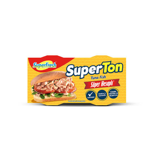 1 koli Superfresh Superton Ayçiçekyağlı Ton Balığı 2x135 G x12 adet