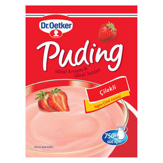 1 paket x12 adet Dr. Oetker Çilekli Puding 120 gr