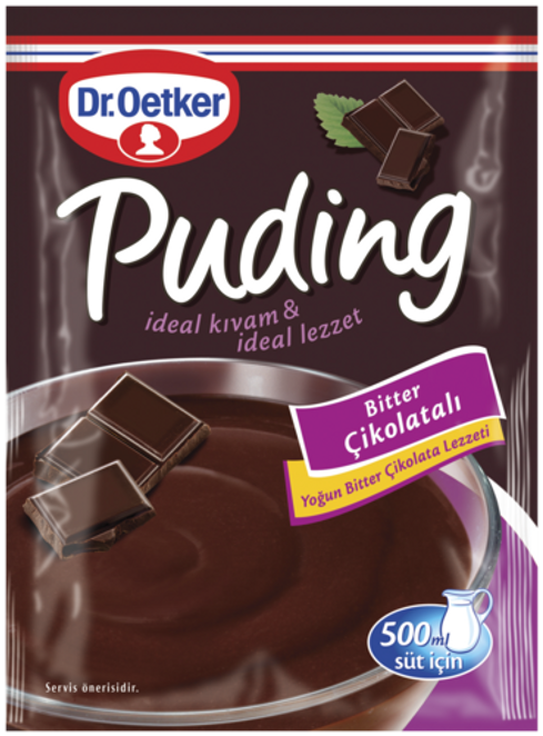 1 paket x12 adet Puding Bitter Çikolatalı 111 gr