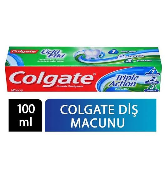 1 paket X 12 Colgate Diş Macunu 100 Ml Üçlü Etki