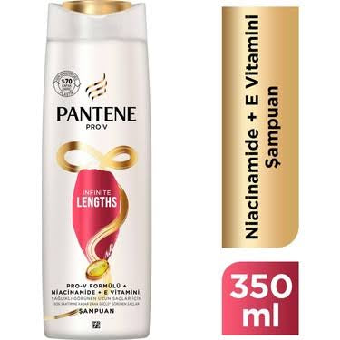 1 koli x6 adet Pantene Infinite Lengths Şampuan 350 ml