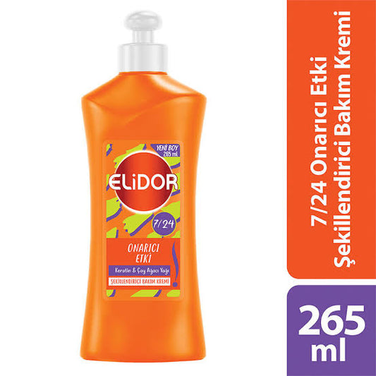 1 paket x6 adet Elidor 7/24 Şekillendirici Saç Bakım Kremi Onarıcı Etki 240 ml