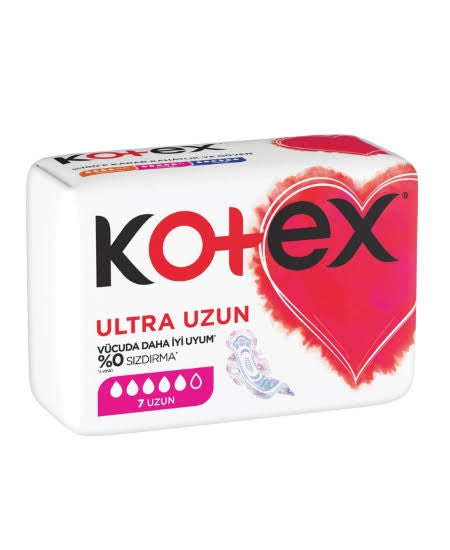 1 koli x24 Kotex Hijyenik Ped Ultra 7'li Uzun