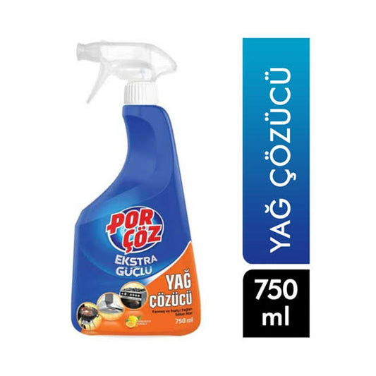 1 koli x12 porçöz Yağ Çözücü Sprey 750 ml