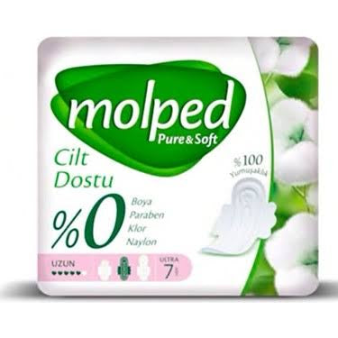 1 koli x24 Molped Pure&soft Uzun Tekli 7 Adet