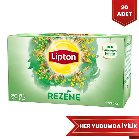 1 adet Lipton Rezene Bitki Çayı Bardak Poşet Çay 20'li