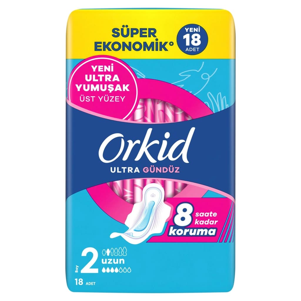 1 koli x12 Orkid Ultra Gündüz 2 No 18 Adet