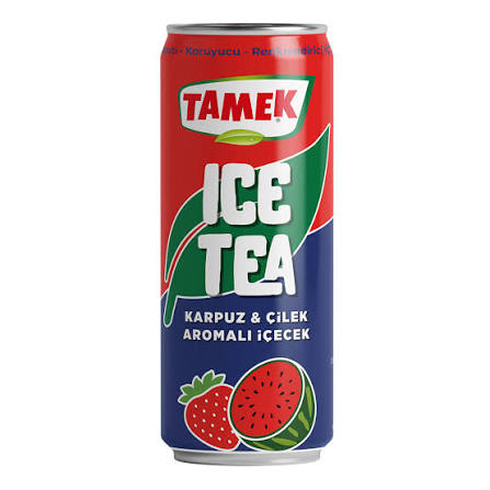 1 koli x24 Tamek İce Tea Karpuz Çilek 330ML