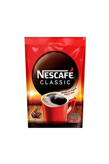 1 koli x12 Nescafe Classic Hazır Kahve 100GR